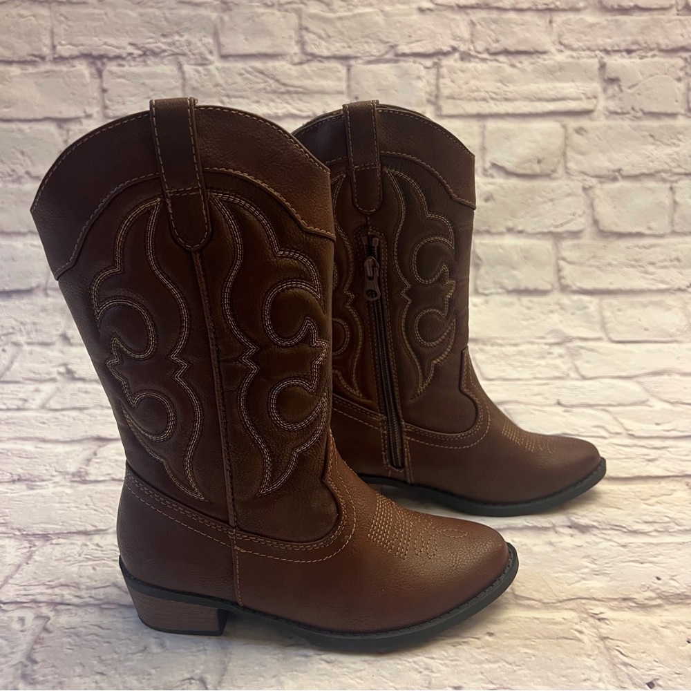 Cat & Jack Girls Cowgirl Western Boots, Size 1